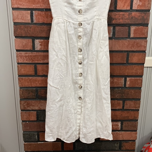 Reformation white linen midi dress - Picture 5 of 12